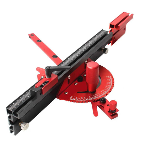 Pro Grade Precision Miter Gauge For Table Saws With Aluminum Fence And Flip Stop Heavy Duty Steel Plate Crosscut Guide For Accurate Repeats