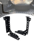 Badass Heavy Duty Tacoma Bed Channel Stiffener And Rear Support Bracket For 2005 To 2022 Toyota Pickup, black steel construction with mounting holes.