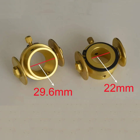 Pro Grade SG-55 Plasma Cutter Torch Guide Roller Wheel Circinus For Precision Cuts, A Real Workhorse That Fits Shroud Shield Cup With Standard And Groove Options, One Piece, Golden And Silver Finish