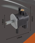 Vapor Canister Purge Valve Vacuum Solenoid Switch For Toyota And Scion, Replaces 90910-12276 136200-7010 90910-TC001, dimensions visible