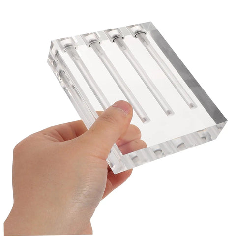 Oil Viscosity Tester Tool For Accurate Engine Oil Quality Check And Auto Maintenance Acrylic Stand Included Durable And User Friendly For Auto Shops And DIY Car Care Enthusiasts, transparent acrylic stand in hand