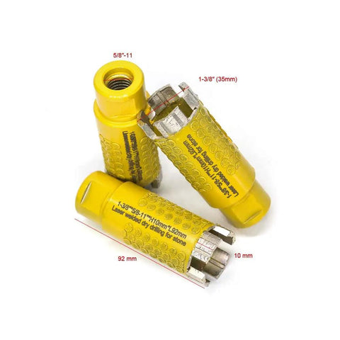 One And Three Eighths Inch Diamond Core Drill Bits For Stone And Granite With Dot Protection Electroplated, side view