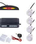 LED Parking Sensor Back Up System With 3 Color Distance Display Rainproof Car Rear Radar 22mm Diameter Pro Sensors kit