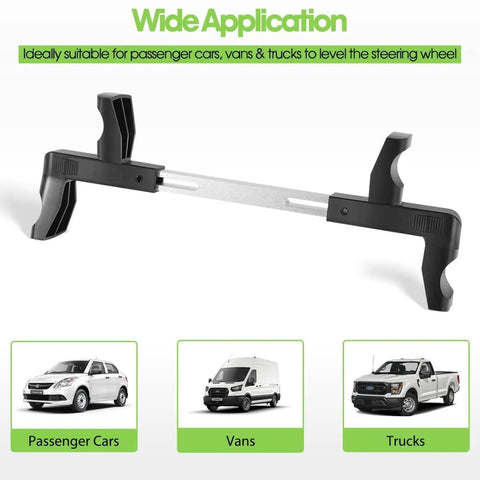 Universal Steering Wheel Level Alignment Tool For Cars Vans And Trucks - Spring Loaded, Fits Inner Diameter 270mm To 340mm shown