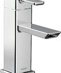 90 Degree One Handle Lavatory Faucet In Chrome Finish, Single Hole Mount, ADA Compliant, Easy To Use Bathroom Fixture With Dope Chrome Shine