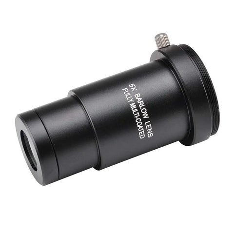 1.25 Inch 5X Barlow Lens And Moon Filter Kit For Telescope Eyepieces Boosts Magnification To About 2.5 Times And Reduces Glare