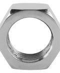 Stainless Jam Nut Eleven Sixteenth Inch 18 LH NF Fine Thread For Spherical Rod Ends Tie Rods And Connectors Left Hand Thread Automotive Fastener For Strong Secure Fits stainless steel hex jam nut