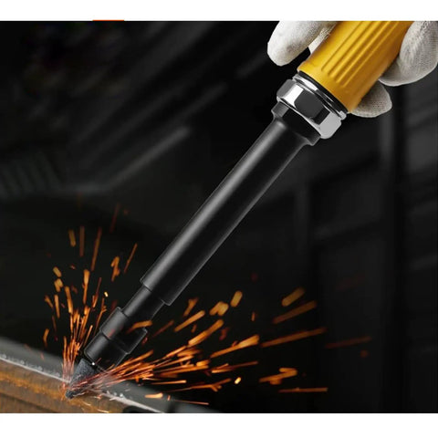 11 Inch Extended Straight Air Die Grinder High Speed Pneumatic Grinding Tool With Comfort Grip, metal grinding sparks.