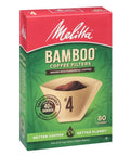 Box of Size Four Cone Bamboo Coffee Filters Pack Of Six 480 Total Fits All 8 To 12 Cup Cone Makers And Pour Overs Compostable