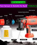 Heavy Duty HVLP Electric Paint Sprayer Cranks Out Dang Smooth Durable Coatings For Deck Repair Wall Touch Ups And Furniture Restoration With Zero Hassle Super Quick Setup components, including spray gun and container.