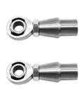 Heavy-Duty 5/8-18 Heim Joint Rod End Kit With Jam Nuts Lock Nut System Dual Thread RH LH For Panhard Bar Steering Suspension Traction Bars Off Road Trucks 0.625 Inch Wall, pair of silver rod ends