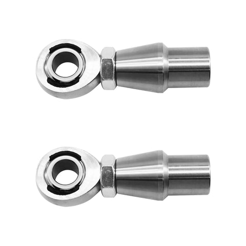 Heavy-Duty 5/8-18 Heim Joint Rod End Kit With Jam Nuts Lock Nut System Dual Thread RH LH For Panhard Bar Steering Suspension Traction Bars Off Road Trucks 0.625 Inch Wall, pair of silver rod ends