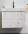 Marble Peel And Stick Contact Paper 24 Inches By 196 Inches Waterproof Removable Self Adhesive Film on bathroom vanity