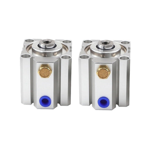 Compact Single Acting Pneumatic Air Cylinder Featuring An 80 Millimeter Bore And 10 Millimeter Stroke For Smooth Industrial Automation Push Force Tasks That Keep Things Rolling