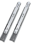 10 Pairs 22 Inch Drawer Slides, Rear Side Mount, Bottom Mounted Concealed Design, Pro Grade Heavy Duty Rails For Cabinets And Furniture, Smooth Quiet Action, Built Tough Steel, two metal rails