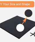 Eight Pack Six Inch Square Neoprene Foam Pads One Quarter Inch Thick Self Adhesive Anti Slip Anti Vibration Cushions for DIY Projects