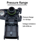 Chevy Buick GMC Cadillac MAP Sensor Replacement For GM Cars High Precision Manifold Absolute Pressure Sensor Boost Your Chevy Ride With Impala Malibu Cruze Cobalt Caprice Corvette Volt Silverado CTS XTS And More, black plastic
