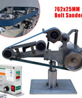 Shop Ready Heavy Duty Steel Belt Sander And Bench Grinder Featuring Rock Solid Construction Large Tilting Table Knife Sharpener with belt sander.