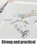 Heavy Duty Stainless Steel T Hinges For Closet Doors And Cabinets, Weatherproof Marine Grade Silver Bearing Hardware For Industrial Use, Overlay Cabinet Hinges, Durable Door Hardware That Keeps Doors Secure, hinge with screws and washers
