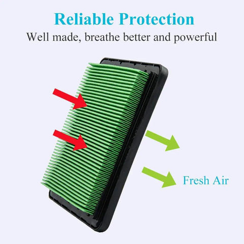 2 Pack Premium Lawn Mower Air Filter For Honda GCV160 GCV190 And Husqvarna 7021P 17211 ZL8 023 17211 Z8B 901 with airflow arrows