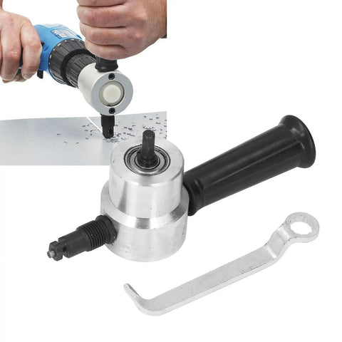 Portable Electric Metal Nibbler Cutter for Aluminum Steel And Copper Sheet Stock durable alloy with hand for clean cuts.
