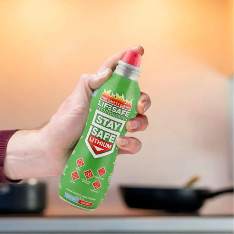 Straight Up Knock Out Dangerous Lithium Ion Battery Fires With This Totally Safe Non Toxic Fire Suppressant Spray Designed For Phones Laptops Tablets And Power Banks To Stop Blazes Fast