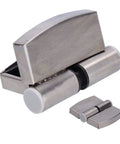 Rock Solid Gravity Hinges For Left Hand Interior Doors Self Closing Hydraulic Hardware featuring stainless steel construction and ball bearing action.