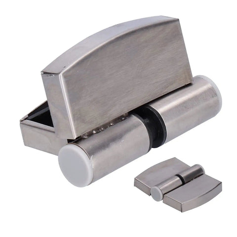 Rock Solid Gravity Hinges For Left Hand Interior Doors Self Closing Hydraulic Hardware featuring stainless steel construction and ball bearing action.