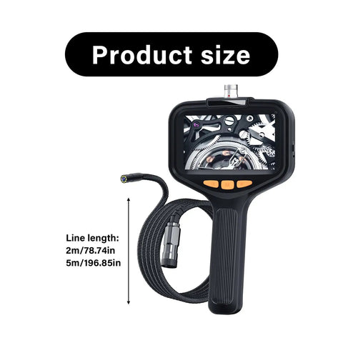 Workhorse Handheld Borescope Endoscope With 8mm Lens For Industrial Pipe Inspection And Engine Cylinder Diagnostics, screen view