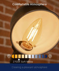 LED Candelabra Bulbs 60W Equivalent E26 Base Dimmable B11 Chandelier Lights 2700K Soft White Budget Friendly Filament Lamps close-up