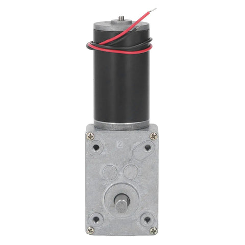 Real Deal DC12V Self Locking Gear Motor Featuring High Torque Metal Gears And Straight Up Single Shaft Speed Reduction designed for robotics.
