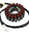 Solid High Quality Stator Coil Kit That Swaps Right Into Honda NSS250 Motorcycles From 2004 To 2007 Matching 11394 Kab Parts Numbers And Provides 12 Volt Power Without Adding An Extra Relay Or Dealing With Messy Wiring Today, black copper stator coil with connector