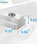 Close-up of Toyota Bed Rail T Slot Nut from 4 Pack showing dimensions for Tacoma and Tundra