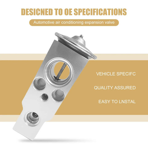 Car A C Expansion Valve For Honda Ford Dodge Ram 80213TF0G01 Metallic Anti Wear Valve For Air Conditioning System Repair Silver Finish
