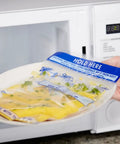 Using Zip N Steam Microwave Safe Food Storage Bags For Meal Prep, perfect for steaming vegetables, fish, and chicken, no cleanup, 10 count