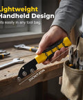 Heavy Duty Stainless Steel Cable Straightener Tool With Ergonomic Anti Slip Handle, lightweight handheld design in use.