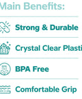 Main benefits for 16 Oz Clear Plastic Cups 240 Count Disposable For Parties And Events Party Ready BPA Free Durable Polypropylene