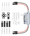 Solar Panel Disconnect Switch Kit 400V 30 Amp IP65 Breaker Box with 2P DC Miniature Circuit Breaker and connectors