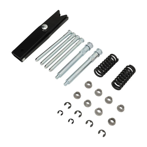 Door Hinge Pin Bushing Repair Kit For Chevy Trucks With Metal Hinge Roller Pin And Spring Tool Direct Replacement For C1500 C2500 C3500 K1500 K2500 Helps Smooth Door Operation Stop Sag And Quiet Clunking, metal parts on white