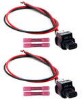 2-Way Side Marker Light Connector Harness Kit For 2016-2023 Challenger Compatible Pigtail Wiring With 11.8 Inch Copper