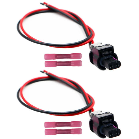 2-Way Side Marker Light Connector Harness Kit For 2016-2023 Challenger Compatible Pigtail Wiring With 11.8 Inch Copper