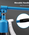 Close-up of movable handle on Beefy Hydraulic Gear Puller Kit With 2 And 3 Jaw Convertible Heads, showing grip detail.