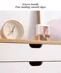 Solid Wood Desk Drawer Cabinet Organizer For Office And School Supplies, A4 File Storage, showing two smooth pullout drawers