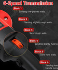 6-speed transmission detail for Heavy Duty Tri Head Angle Grinder With 2800W Pure Copper Motor Floor Polisher and Wall Sander.