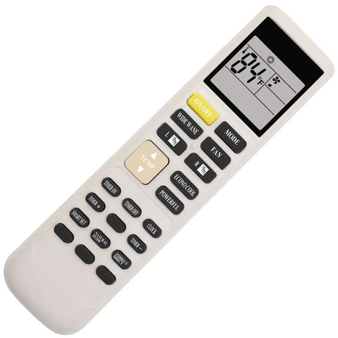 Top Shelf Drop In Replacement Remote Control For Split Air Conditioner Features Clear Fahrenheit Display Only No Sweat Seasonal Operation And Fast Setup Pairing For Easy Home Cooling Comfort That Keeps It Crisp All Day Long