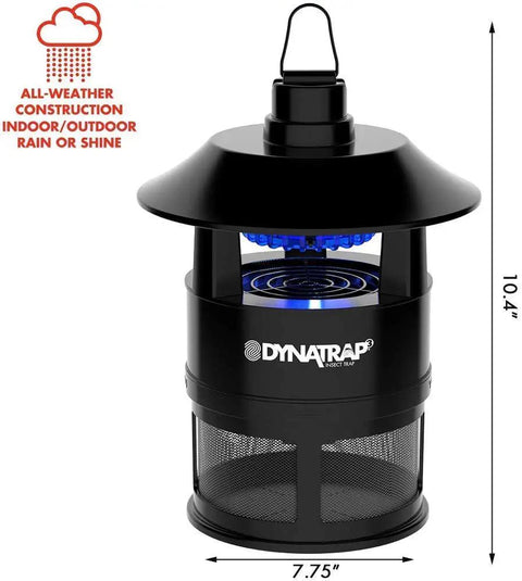 Quarter Acre Mosquito And Flying Insect Trap With UV Light Diffuser And TiO2 Coating Lure Quiet Fan, outdoor black design