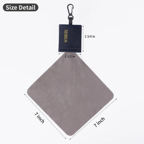 Keychain Glasses Cleaner Microfiber Cleaning Cloths For Eyeglasses And Sunglasses With Portable Neoprene Pouch On The Go Reusable