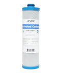 Activated Carbon Block Push-Nipple Cartridge 2.5x10 Inch Replacement For RV Water Filtration In RCS FR1 Housing with blue caps