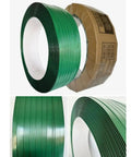 Green PET strapping roll with diamond embossing Heavy Duty PET Strapping For Packaging And Bundling High Tensile Green Polyester