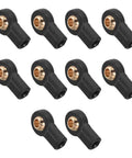 M3 Ball End Tie Rod End For RC Linkage 3x15mm Lever Steering Joint Durable 10 Pack Fits RC Planes Helicopters Robots Cars Without Screws Or Nut For Model Aircraft And Robotics Projects, 10 black ball ends